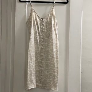 Abercrombie and Fitch Animal Print Silk Slip Dress